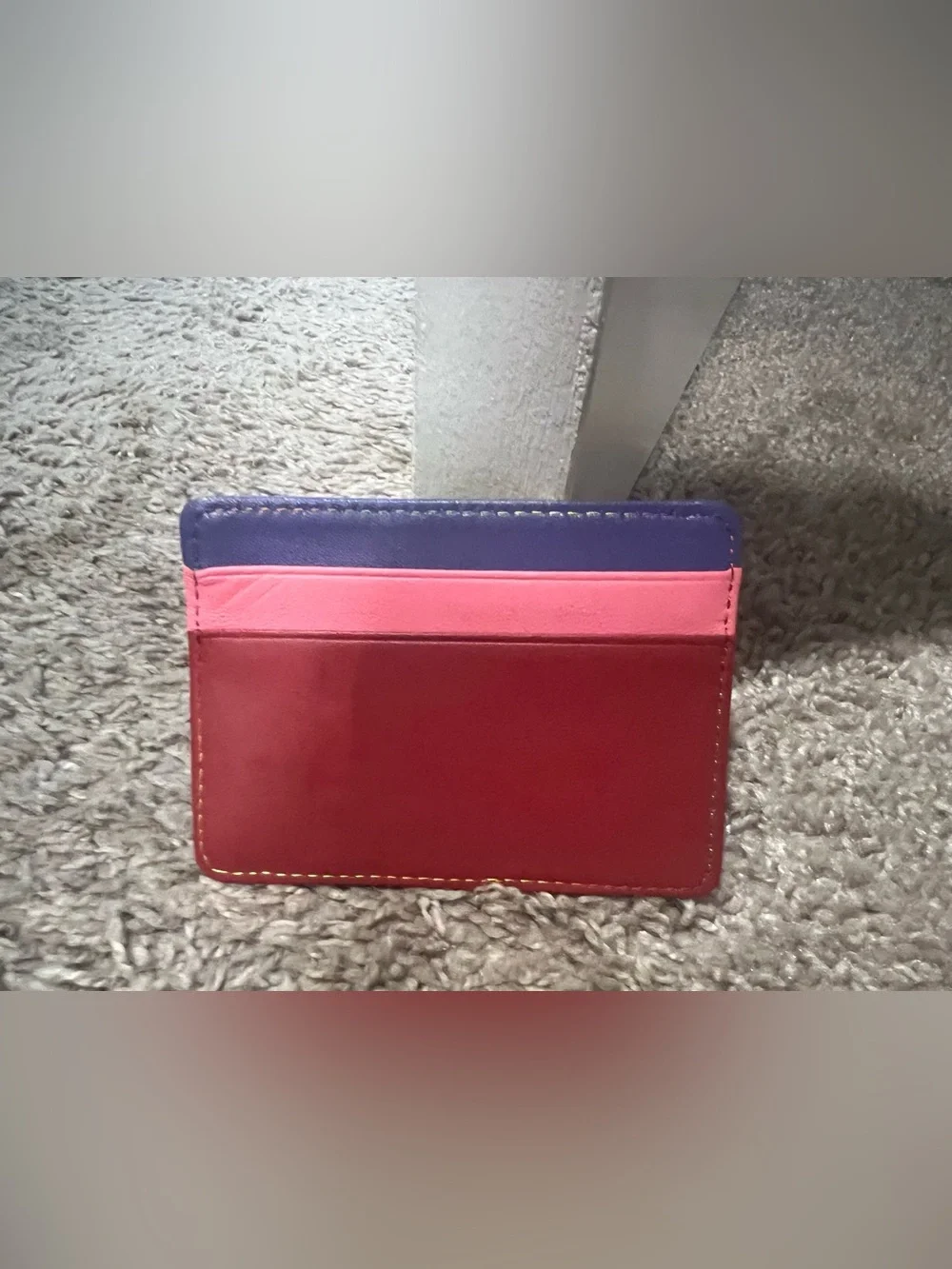 Kurt Geiger Rainbow Leather Card Holder
